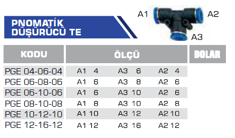 PNOMATİK DÜŞÜRÜCÜ TE