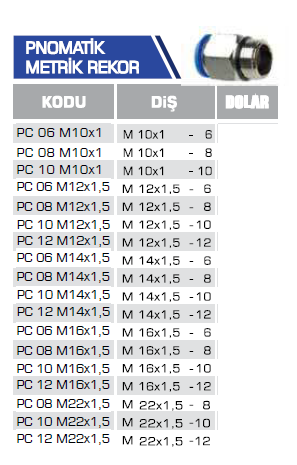 PNOMATİK METRİK REKOR